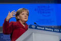 Bundeskanzlerin Merkel bei ihrer Davoser Rede. Quelle: REGIERUNGonline/Kugler
