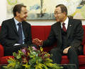 Einer Meinung: Spaniens Ministerpräsident José Rodríguez Zapatero (links) und UN-Generalsekretär Ban Ki Moon.